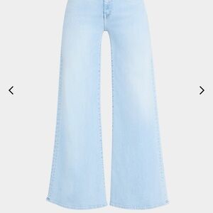 MOTHER Light Blue Wide Leg Jeans